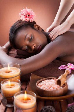 kadının omuz masaj Spa alma