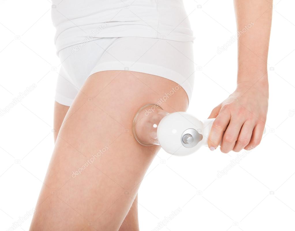 Woman Getting Laser Therapy
