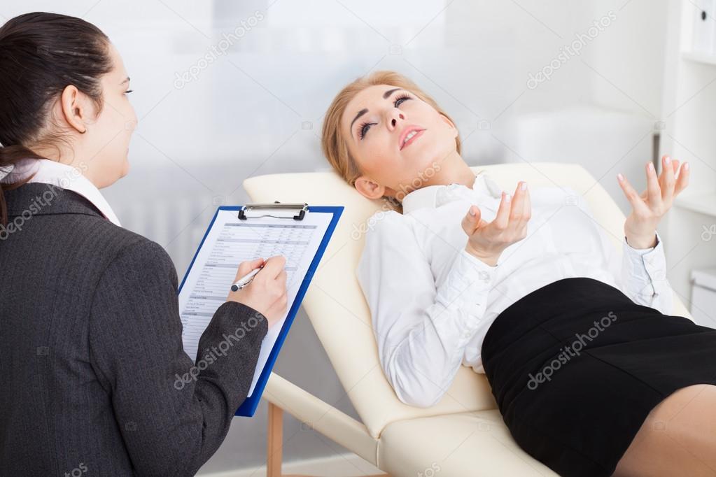 Psychiatrist Examining Patient