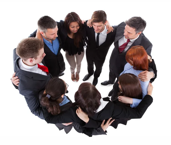 Business people standing in circle — Stock Photo, Image