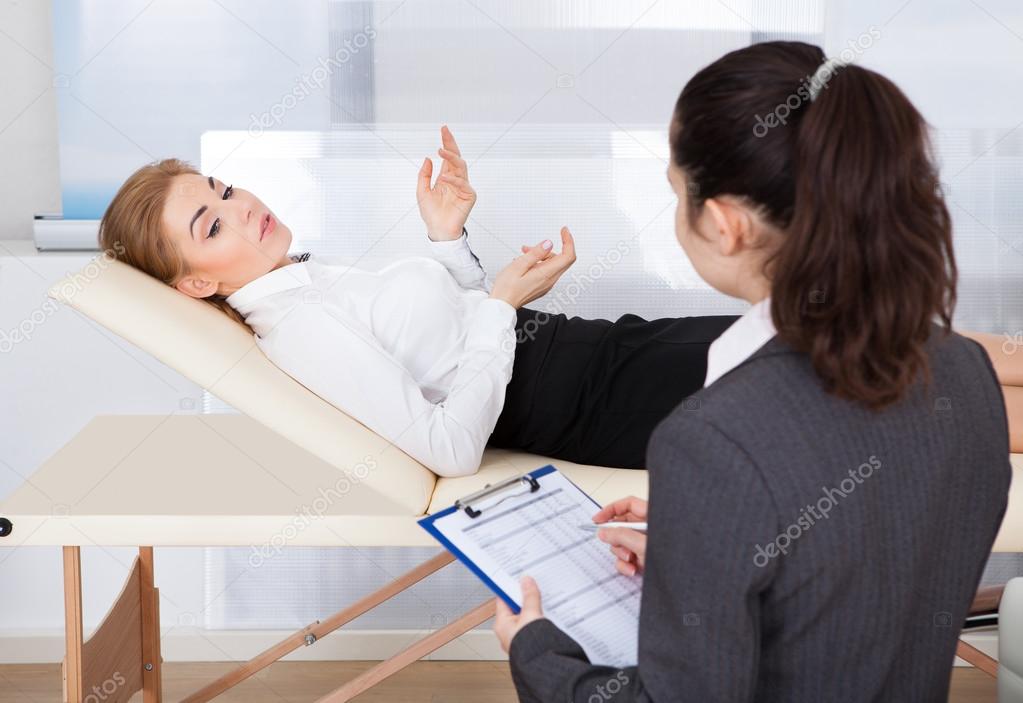 Psychiatrist Examining Patient