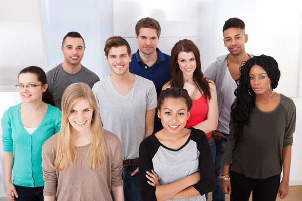Portrait Of College Students Standing In Classroom — Stock Photo, Image