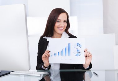mutlu işkadını gösteren ilerleme grafik