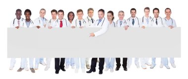 Beyaz arka plan emin doktorlar