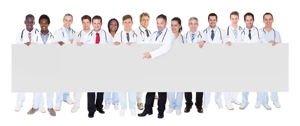 Confident Doctors Against White Background — Stock Photo, Image