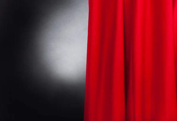 Stage With Red Curtain — Stock Photo, Image