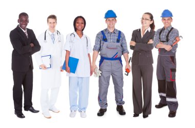 People With Diverse Occupations clipart