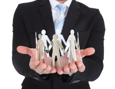 holding kağıt Kişilik iş adamı