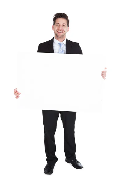 Businessman Showing Billboard — Stock Photo, Image