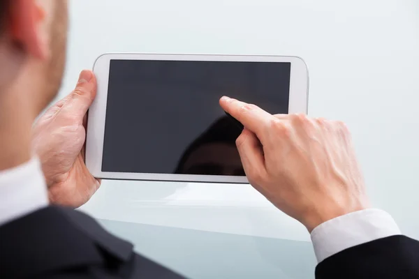 Businessman Holding Digital Tablet — Stock Photo, Image