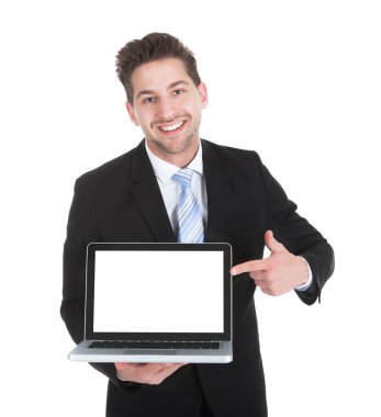 işadamı laptop görüntüleme