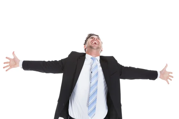 Businessman Celebrating Success — Stock Photo, Image