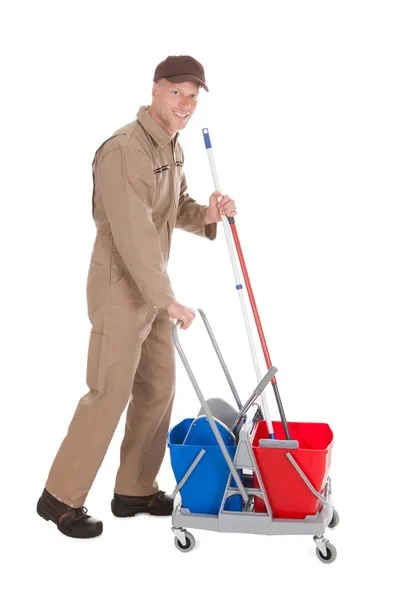 Confident Cleaner — Stock Photo, Image