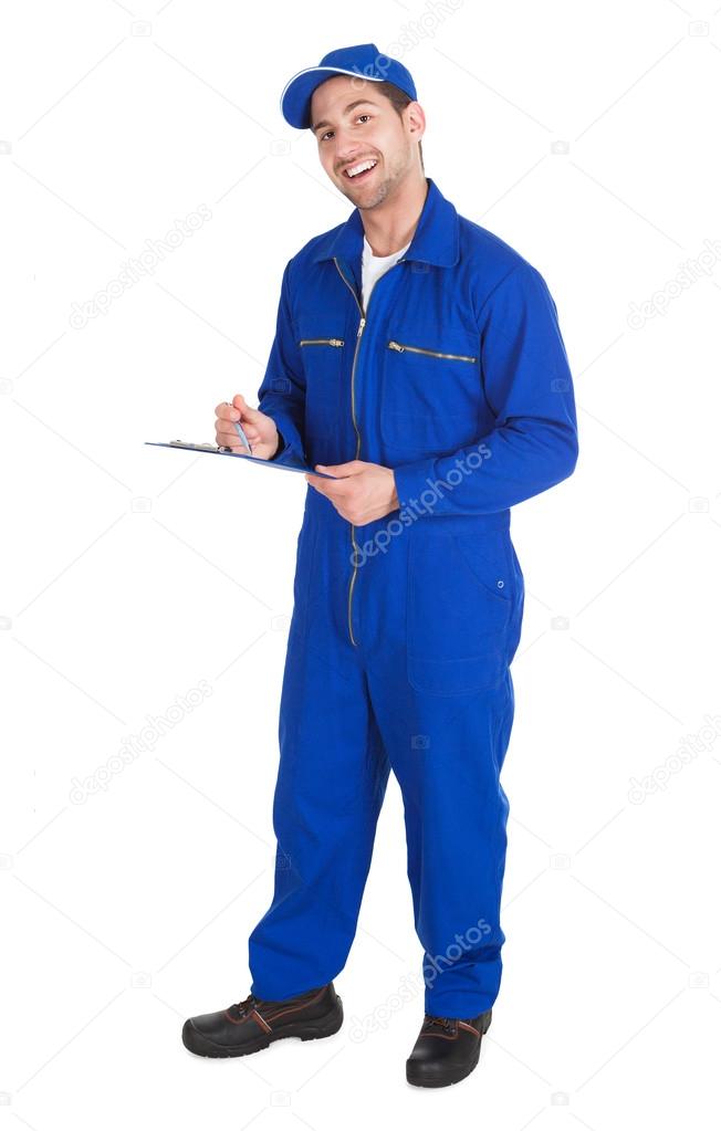 Mechanic In Overall