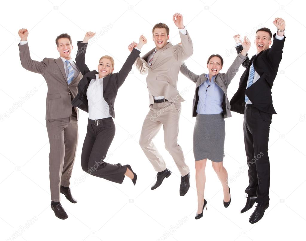 Business People Jumping