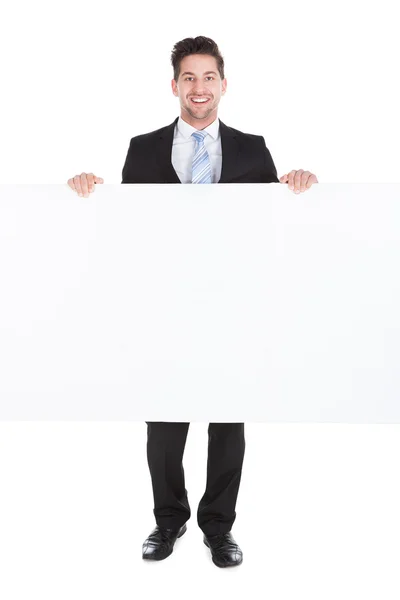 Businessman Showing Billboard — Stock Photo, Image