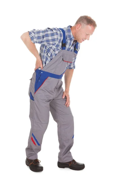 Worker Suffering From Back Pain — Stock Photo, Image