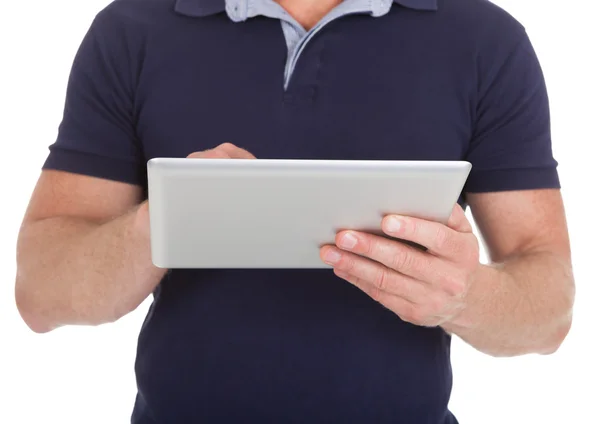 Man Using Digital Tablet — Stock Photo, Image