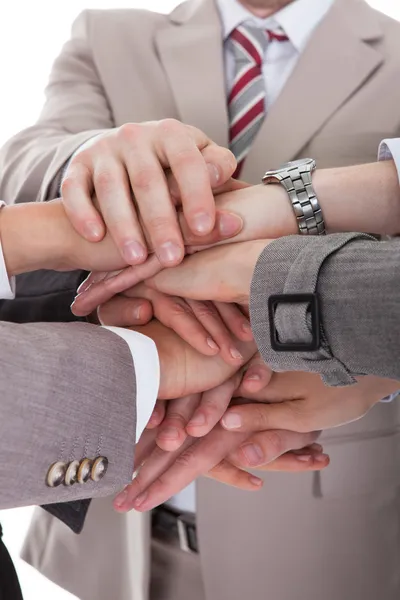 Business People Stacking Hands — Stock Photo, Image