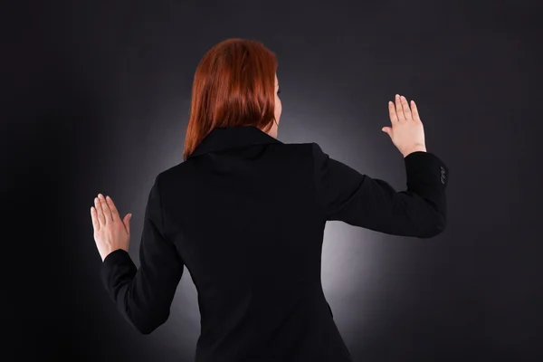 Businesswoman Gesturing — Stock Photo, Image