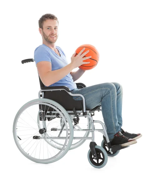 Баскетболист-инвалид — стоковое фото