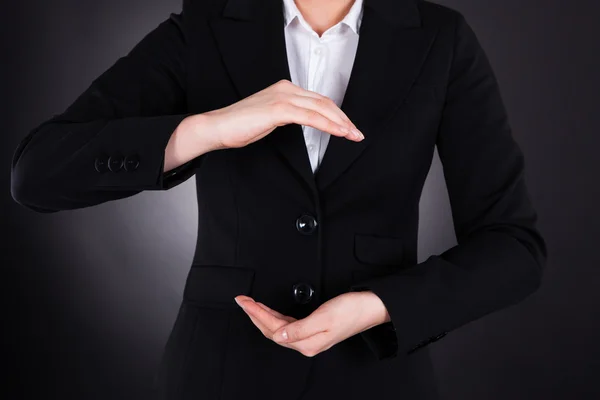 Businesswoman With Hands Open Royalty Free Stock Photos