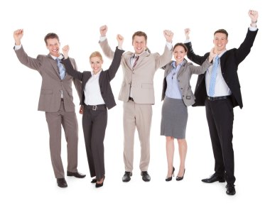 iş adamları tezahürat