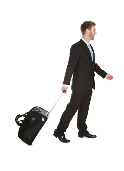 Affärsman med bagage — Stockfoto