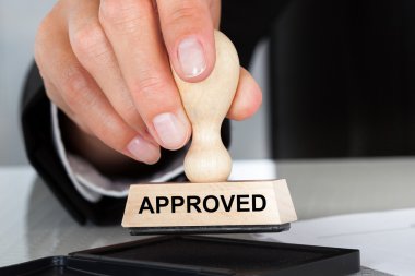 Hand  With Approved Sign clipart