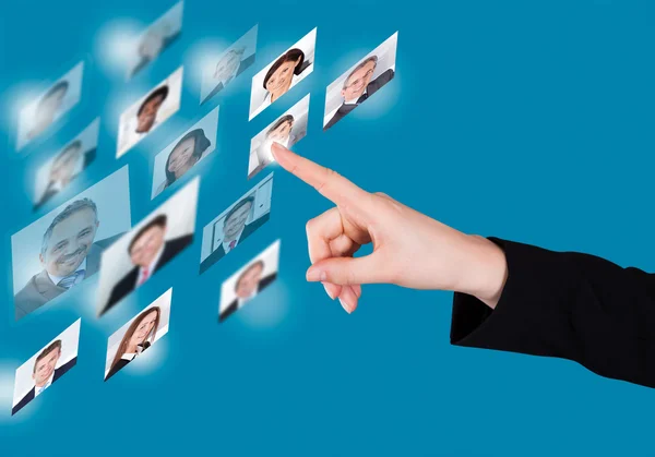 Businesswoman Selecting Candidate — Stock Photo, Image