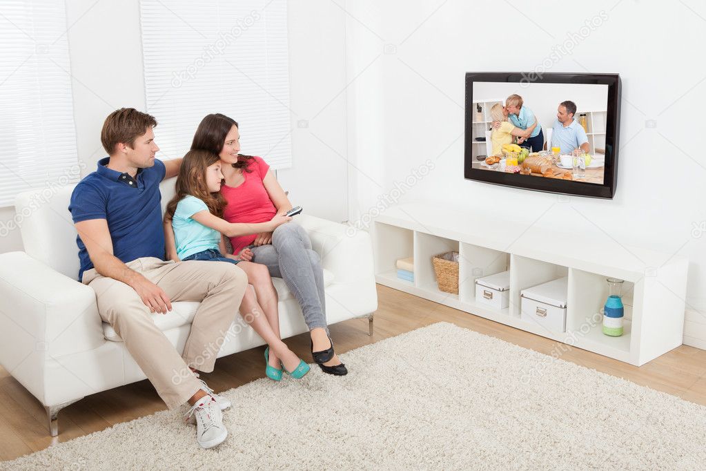 Family Watching Tv Stock Photo Image By C Andreypopov Family Watching Tv Stock Photo Image By C Andreypopov