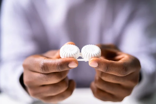 Contact Lens Box Case Medicine Optical Health — Stock Photo, Image