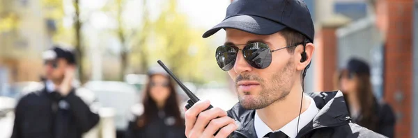 Beveiliging Event Service Officier Zijn Groep — Stockfoto