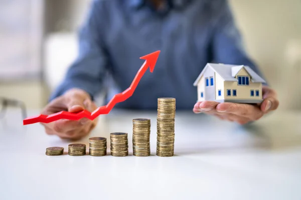Property Taxes Real Estate Market Growth — Stock Photo, Image