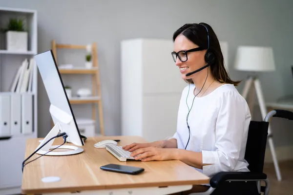 Online Video Conference Job Interview Meeting Call — Stock Photo, Image