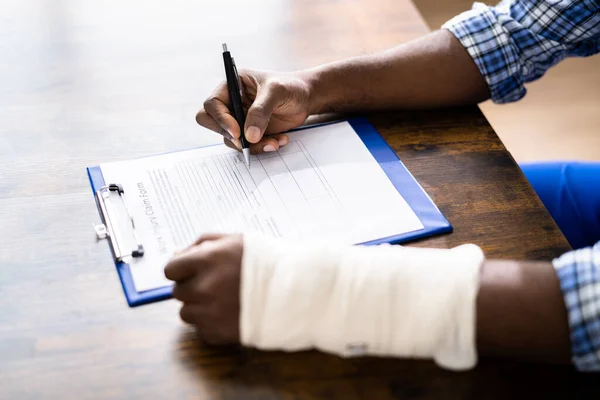 Arbeidsongevallenverzekering Invaliditeitsverzekering Compensatie Sociale Uitkeringen — Stockfoto