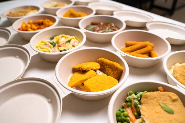 Hälsosam Kost Lunch Och Middag Måltider — Stockfoto