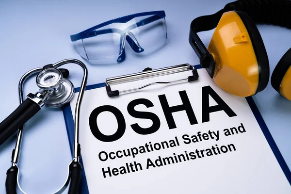 Raport Osha Zarządzanie Zdrowiem Bezpieczeństwem Miejscu Pracy — Zdjęcie stockowe