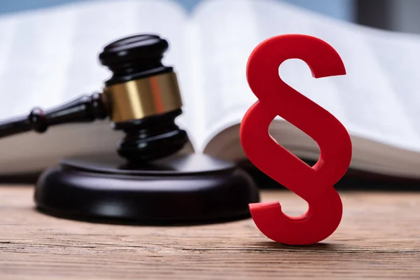 Rechtsbedeling Juridische Arbitrage Rechtszaal Rechter Gavel — Stockfoto