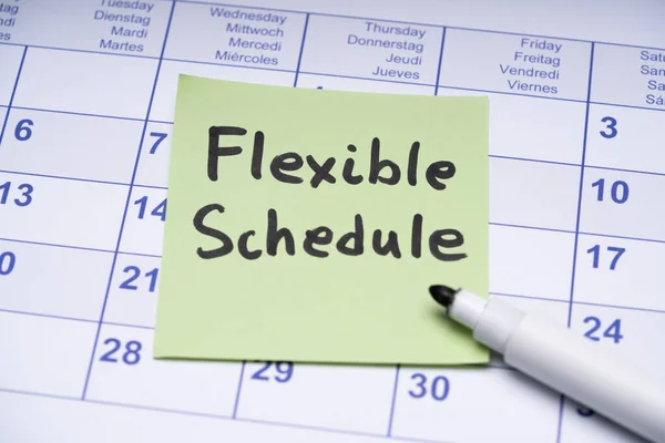 Flexibles Arbeitszeitkonzept Arbeit Und Beschäftigung — Stockfoto