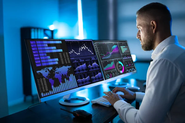 Dasbor Analisis Data Bisnis Dan Kinerja Kpi — Stok Foto