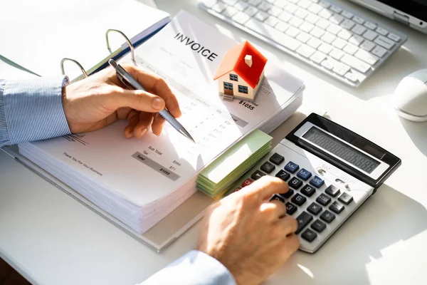 Onroerend Goed Belasting Huis Huur Verzekering — Stockfoto