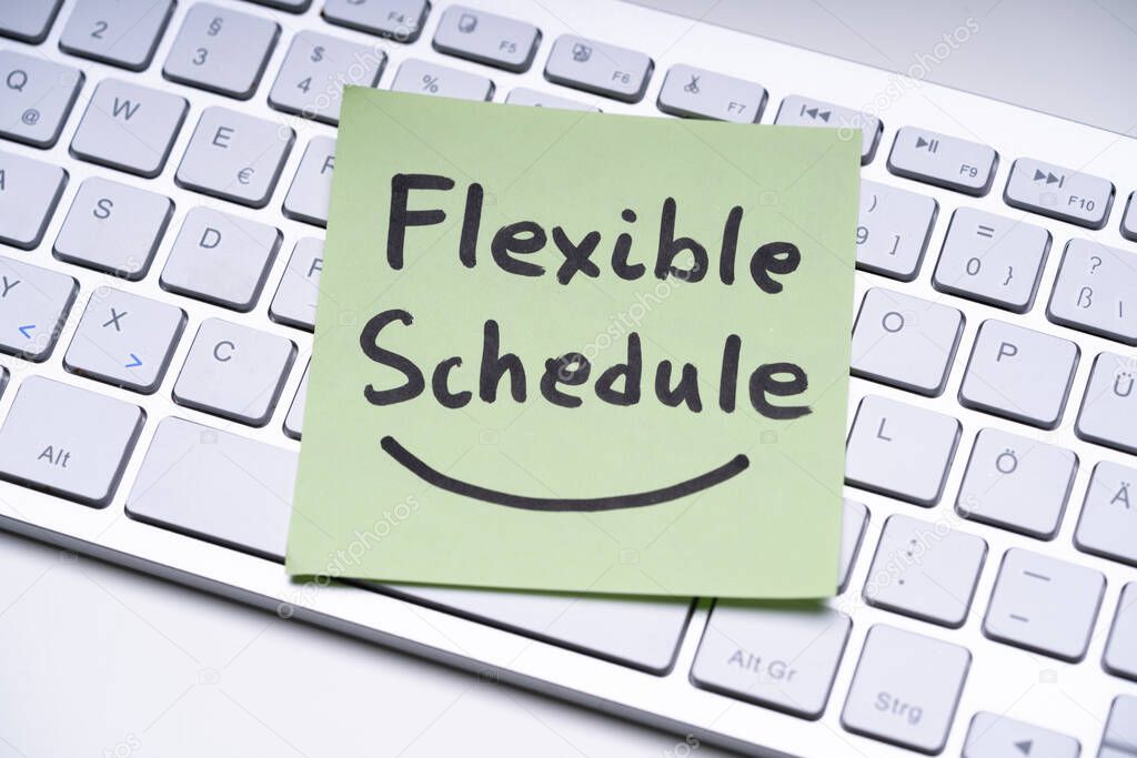 Flexible Work Schedule Concept. Job And Employment