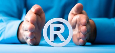 Trademark And Intellectual Property Patent. Register Brand Law clipart