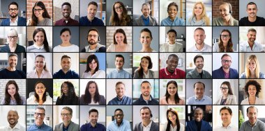 Business People Avatar Headshot. Person Group Faces