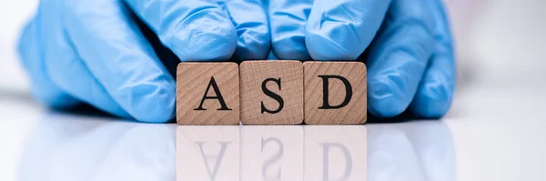 Asd Autistic Syndrome Disorder Word Health Therapy — Foto de Stock