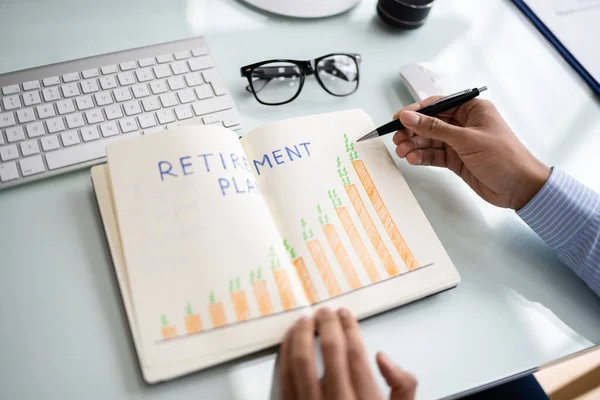 African American Men Saving Money Retirement Pension — Stock Photo, Image