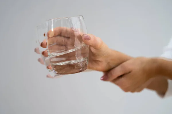 Person Hand Dystonia Degenerative Aging Movement — Stock Photo, Image