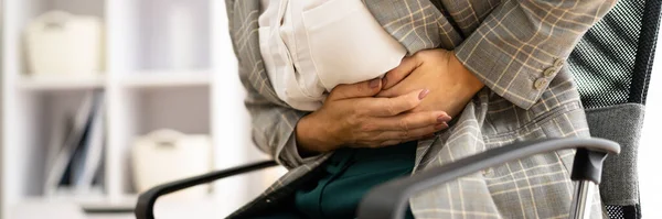 Inkontinence Zácpa Menopauza Nebo Bolest Břicha — Stock fotografie