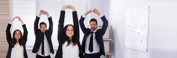 Business People Exercising Office Sport Wellbeing — Stock Photo, Image